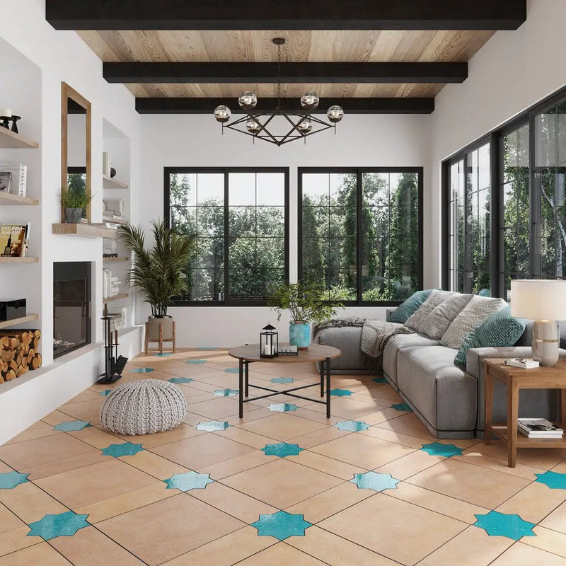 Terracotta 18x18 Matte Square Porcelain Large Format Tile (5 pack, 10.9 sq ft/case) by Apollo Tile