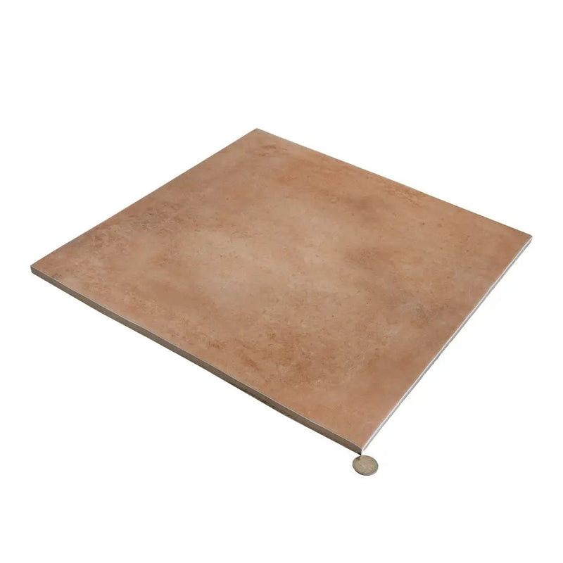 Terracotta 18x18 Matte Square Porcelain Large Format Tile (5 pack, 10.9 sq ft/case) by Apollo Tile