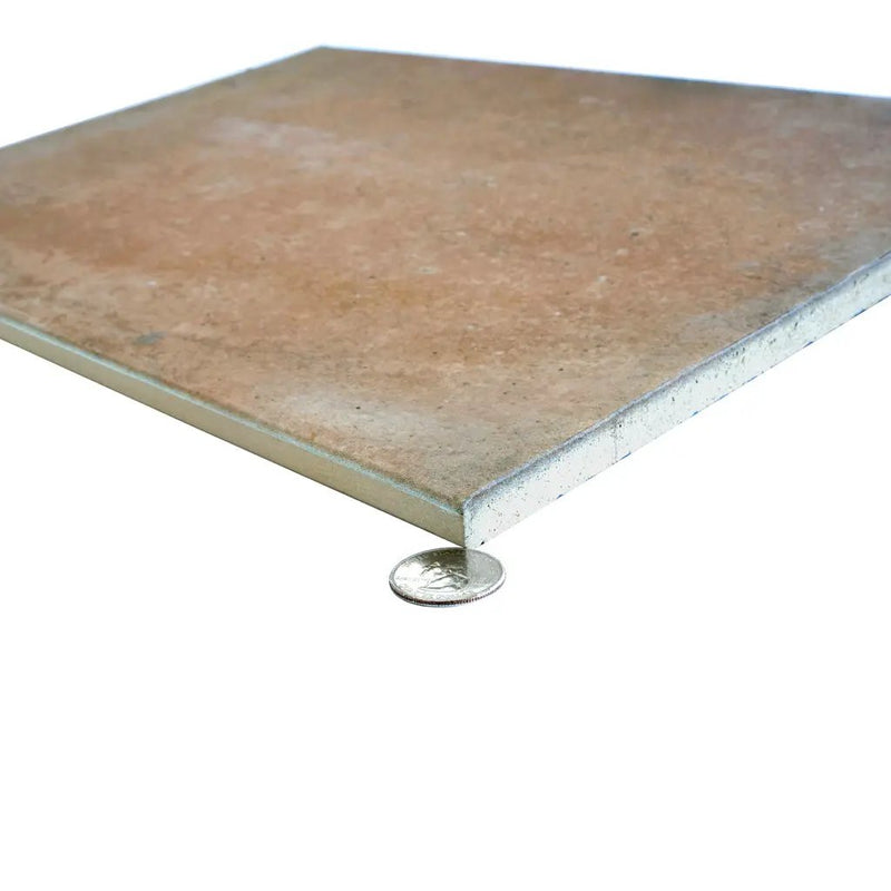 Terracotta 13x18x1.5 Matte Porcelain Large Format Tile (4 pack, 6.39 sq ft/case), photo 6 of 8