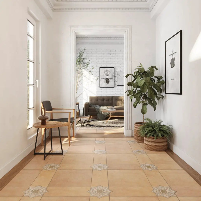Terracotta Soft Gray-Blue 7x7 Matte Star Porcelain Tile (16 pack, 6.46 sq ft/case) by Apollo Tile