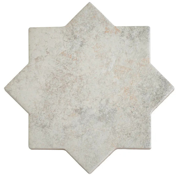 Light Ash Beige 6x6 Matte Star Porcelain Tile (16 pack, 4.2 sq ft/case)
