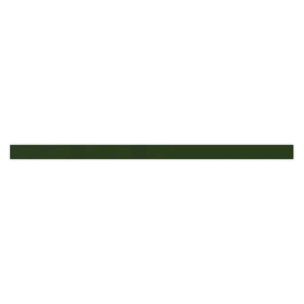 Deep Forest Green 0.6x12 Glossy Porcelain Bullnose Tile Trim (10 pack, 0.5 sq ft/case)