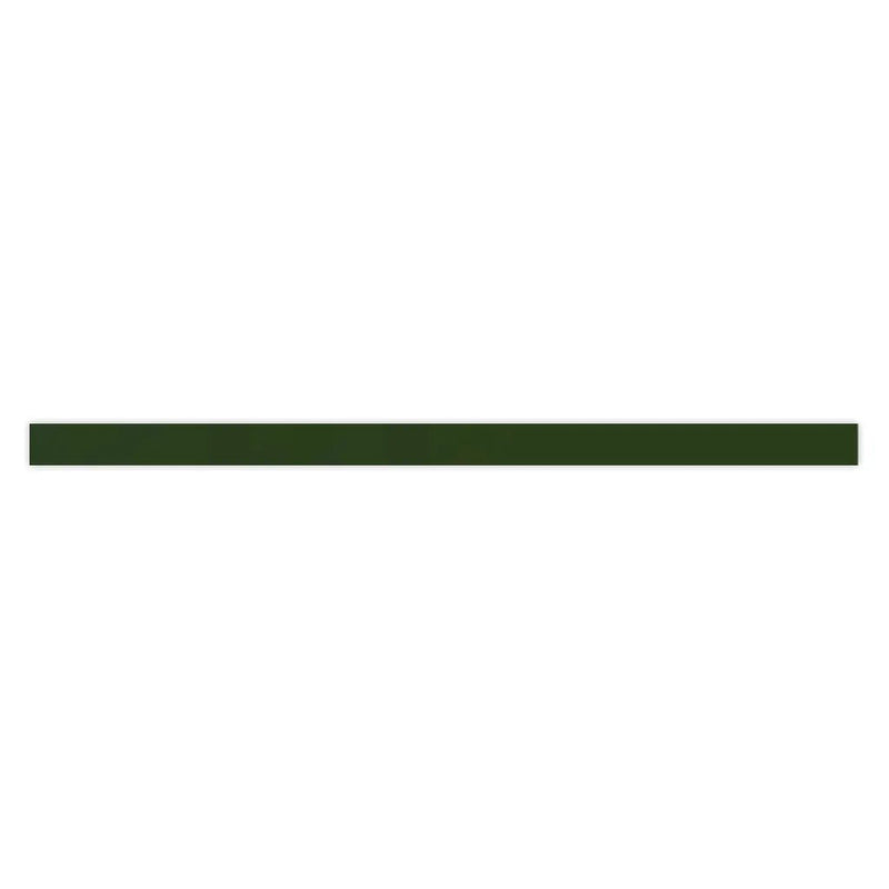 Deep Forest Green 0.6x12 Glossy Porcelain Bullnose Tile Trim (10 pack, 0.5 sq ft/case) by Apollo Tile