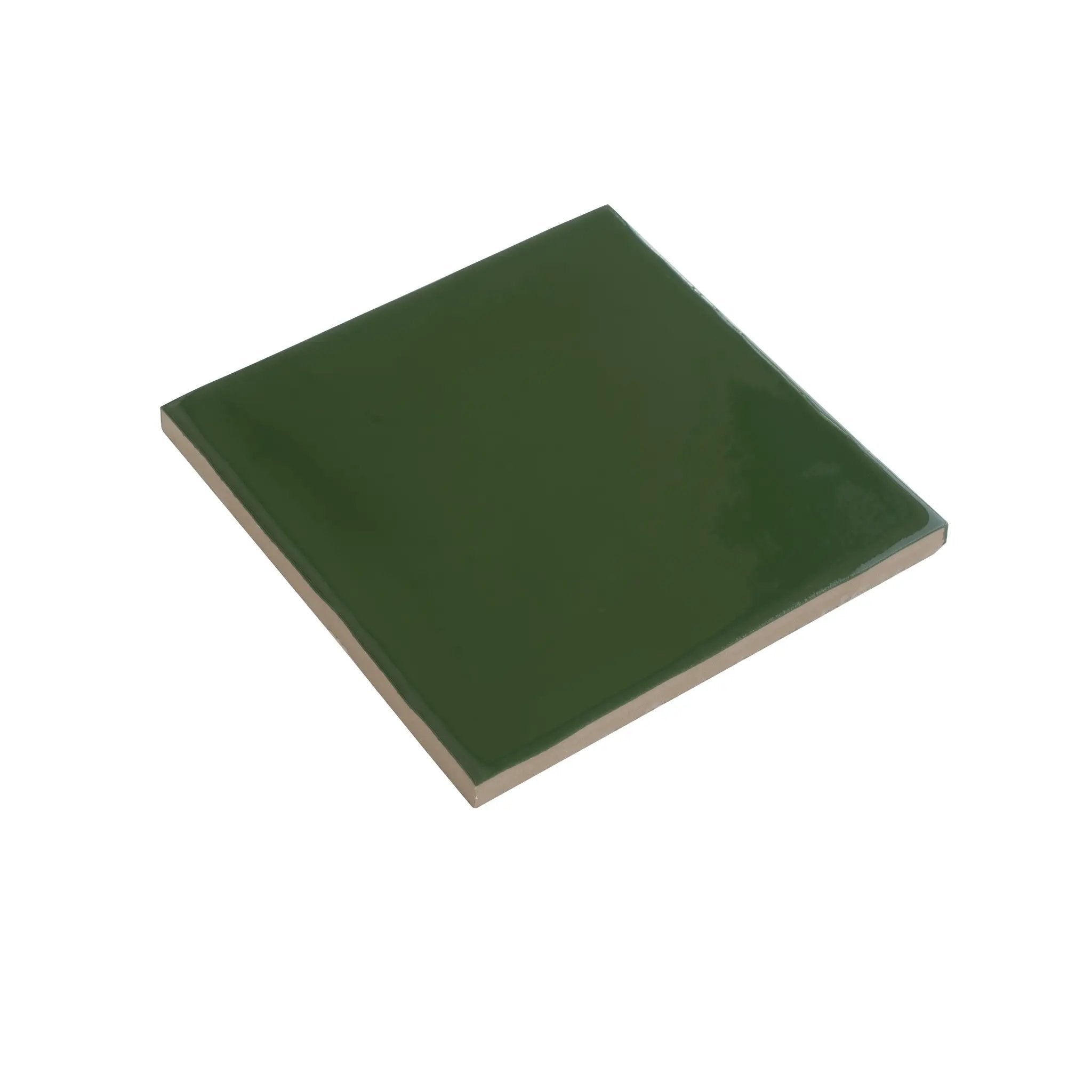Deep Forest Green 6x6 Glossy Square Porcelain Tile (19 pack, 4.65 sq ft/case) by Apollo Tile
