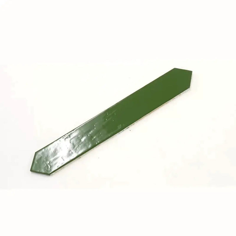 Deep Forest Green 3x19 Glossy Picket Porcelain Tile (20 pack, 7.65 sq ft/case) by Apollo Tile
