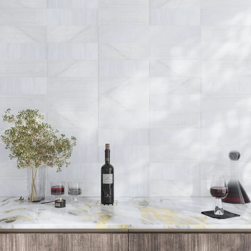 White 4x13 Matte Brick Porcelain Tile (31 pack, 12.034 sq ft/case) by Apollo Tile