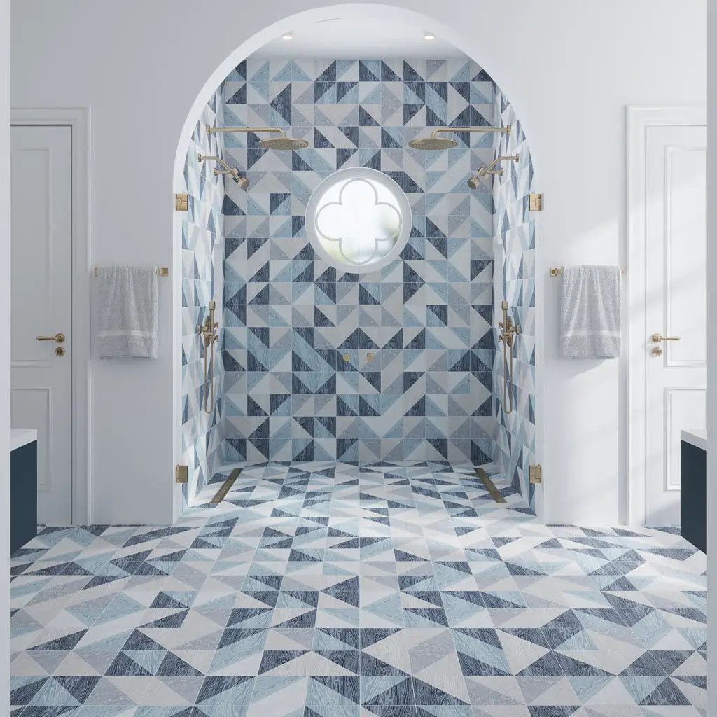 Blue 6x6 Matte Square Porcelain Tile (20 pack, 5.868 sq ft/case) by Apollo Tile