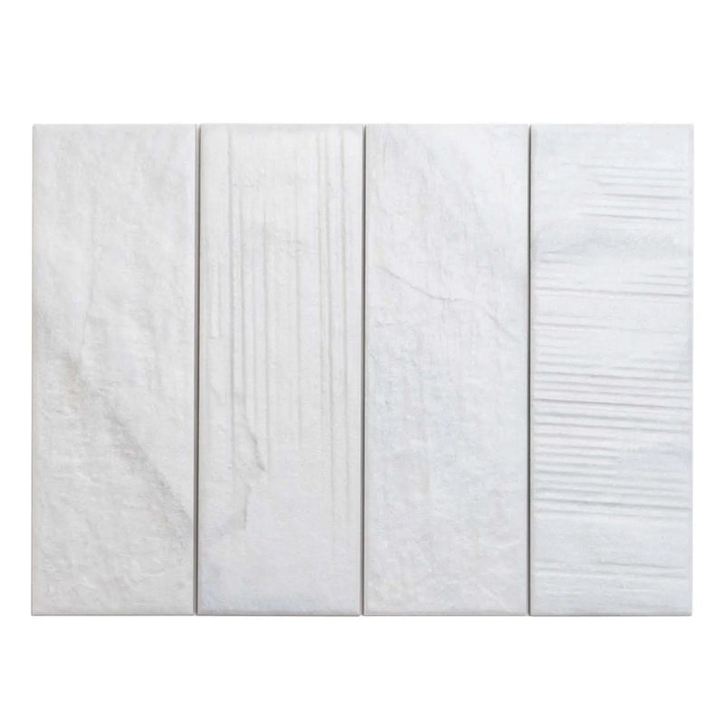White 4x13 Matte Brick Porcelain Tile (31 pack, 12.034 sq ft/case) by Apollo Tile