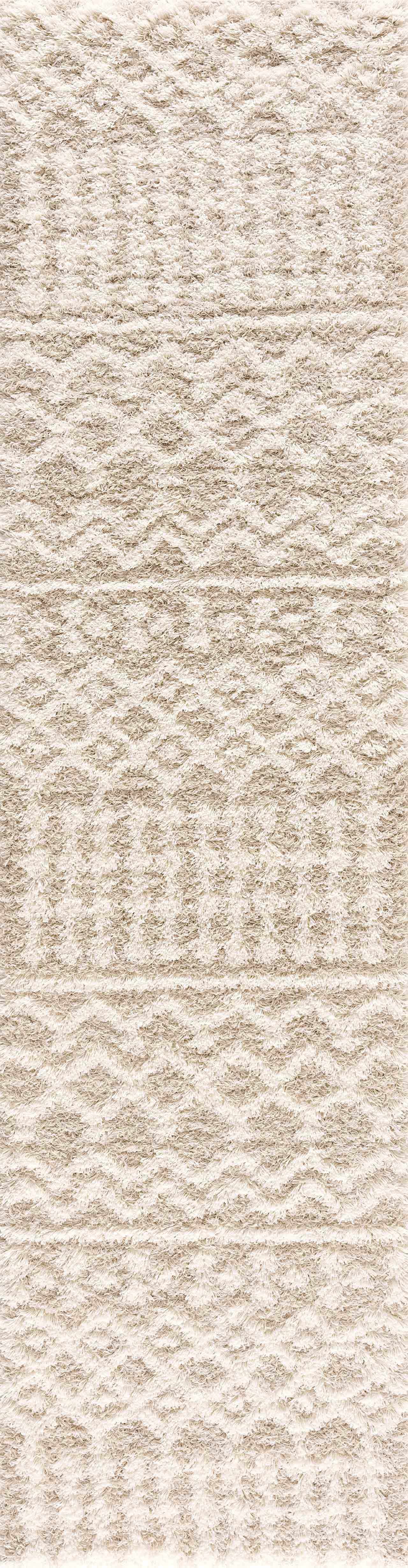Prompton Cream Plush Area Rug by Boutique Rugs