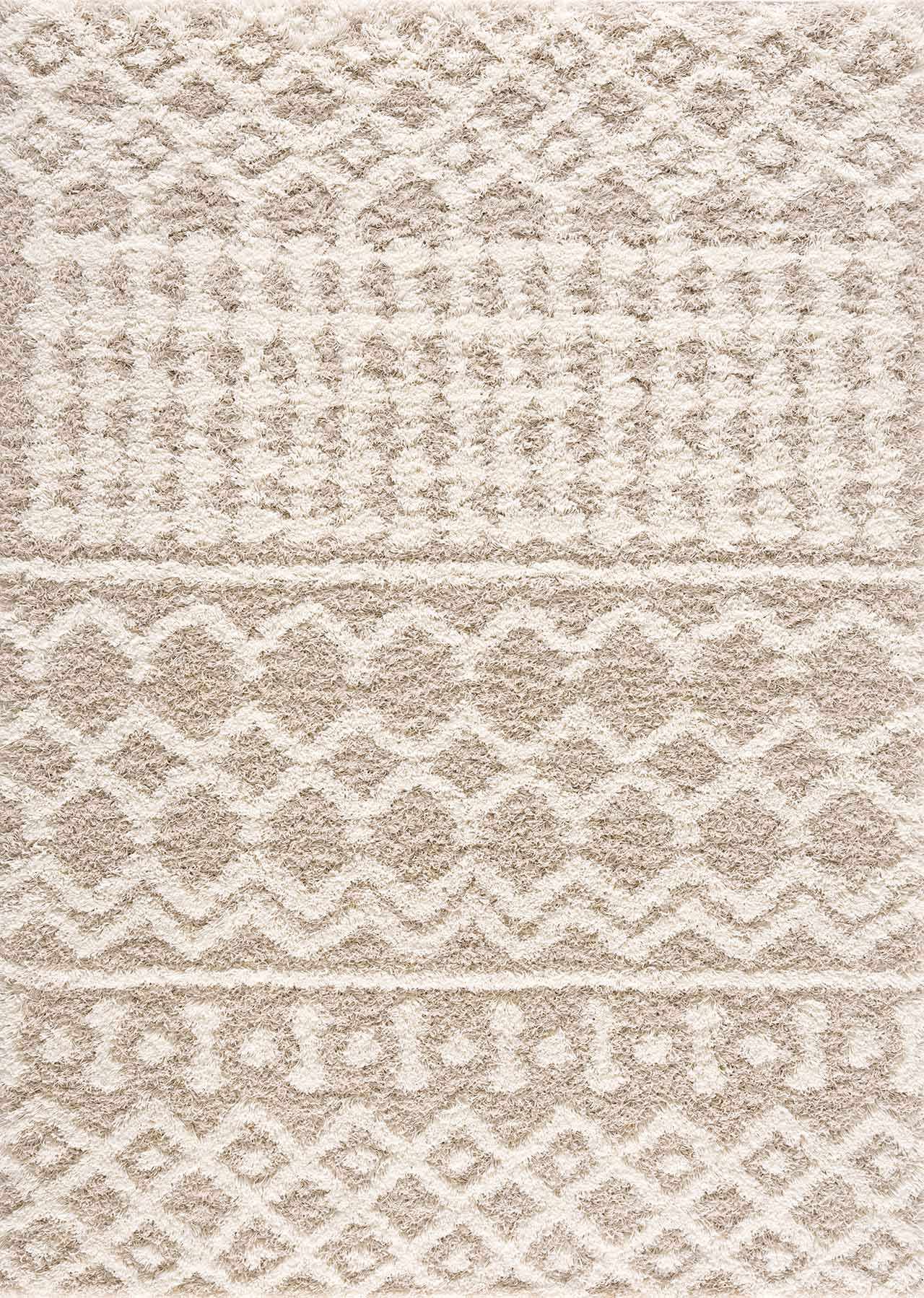 Prompton Cream Plush Area Rug by Boutique Rugs