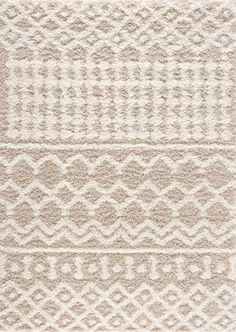 Prompton Cream Plush Area Rug by Boutique Rugs
