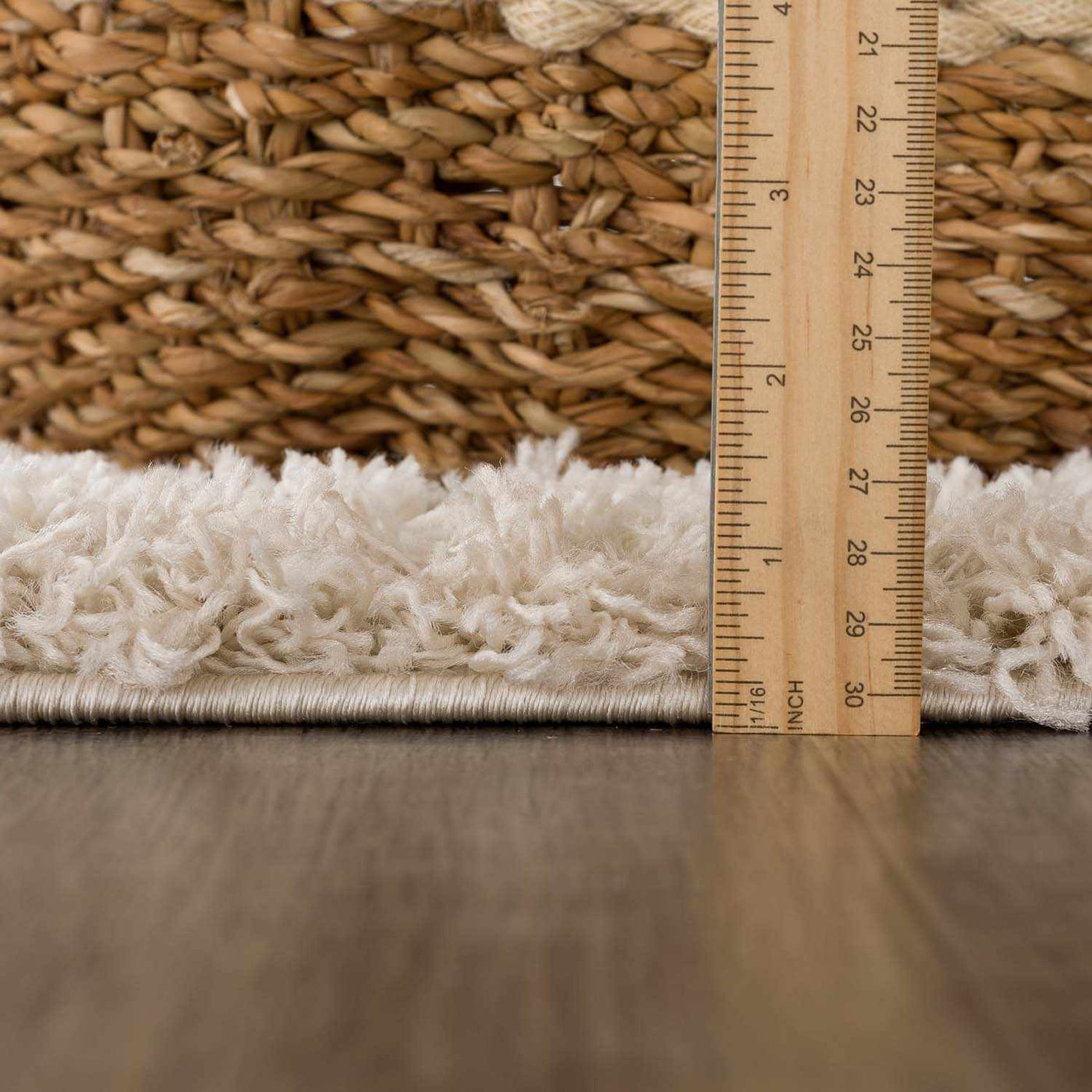 Prompton Cream Plush Area Rug by Boutique Rugs
