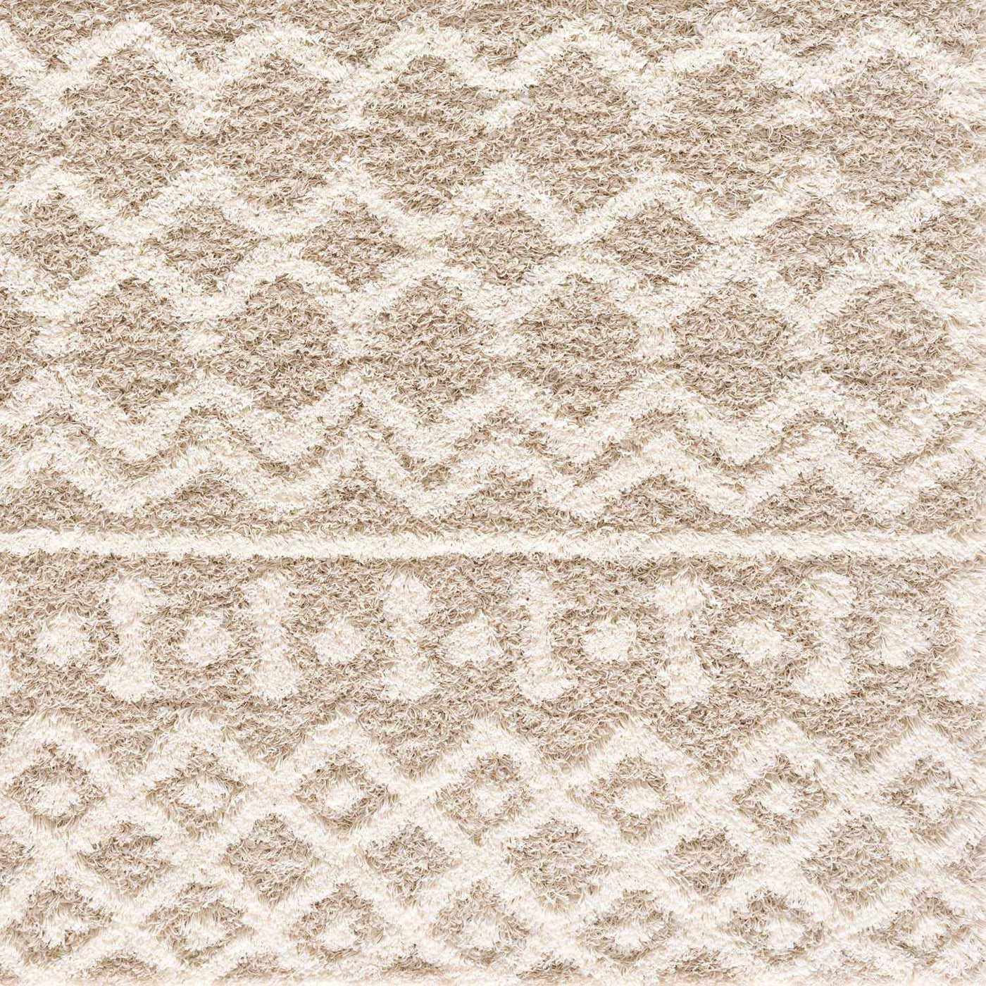 Prompton Cream Plush Area Rug by Boutique Rugs