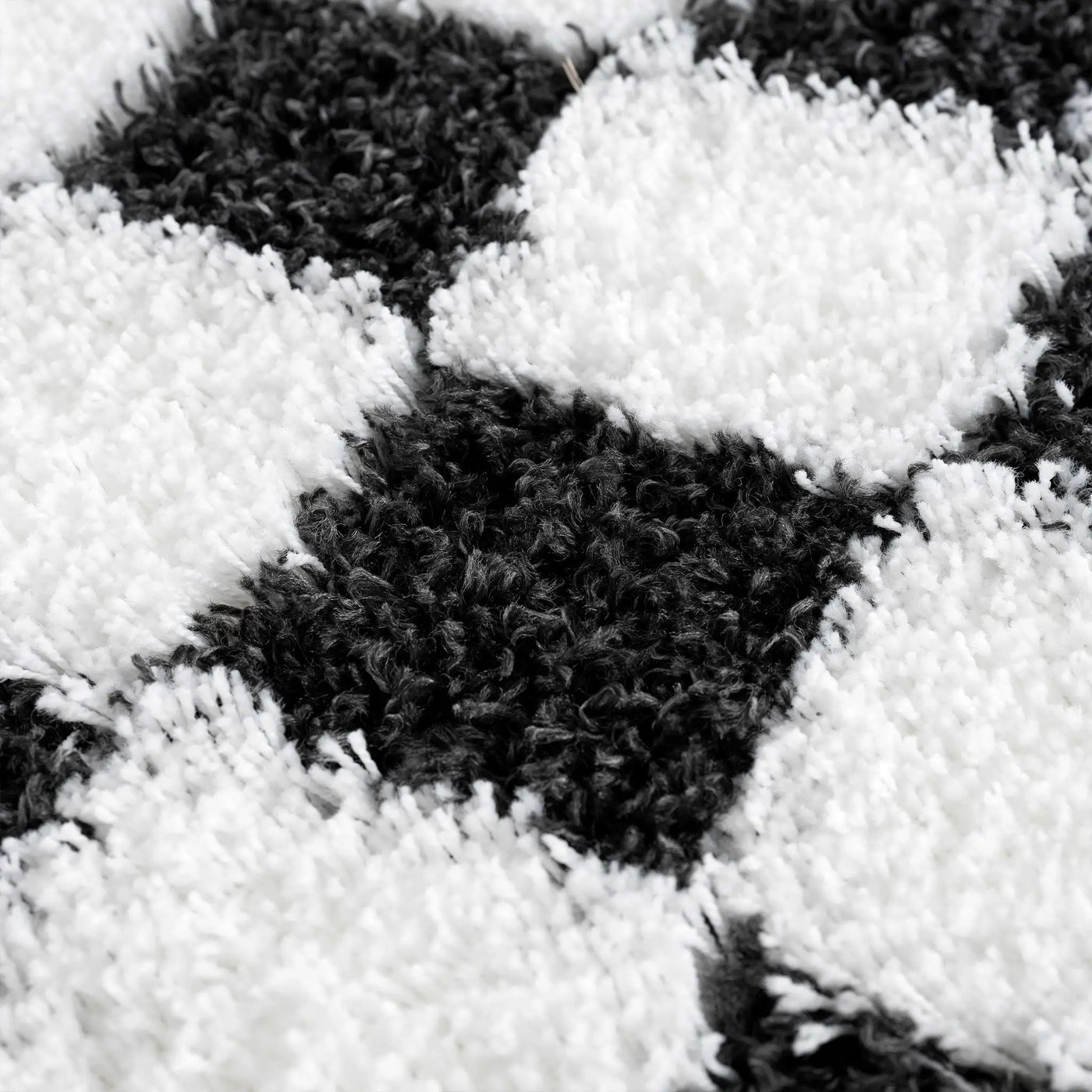 Atira Black & White Checkered Area Rug by Boutique Rugs