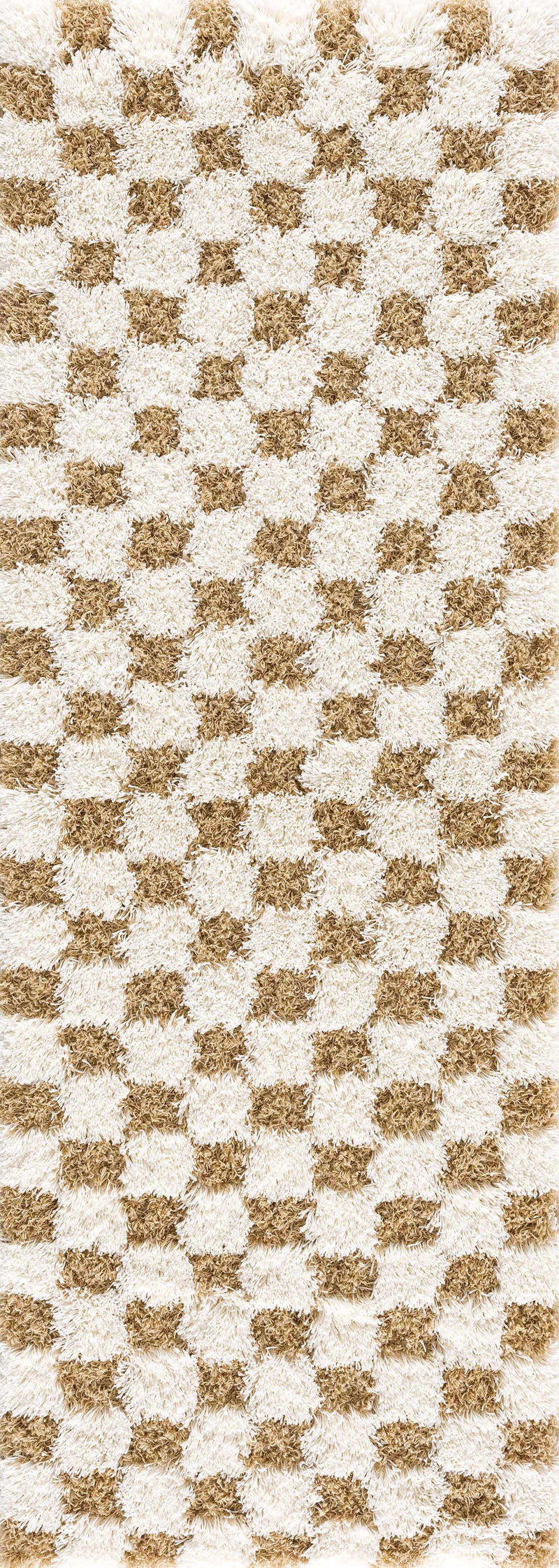 Atira Mustard Checkered Area Rug by Boutique Rugs