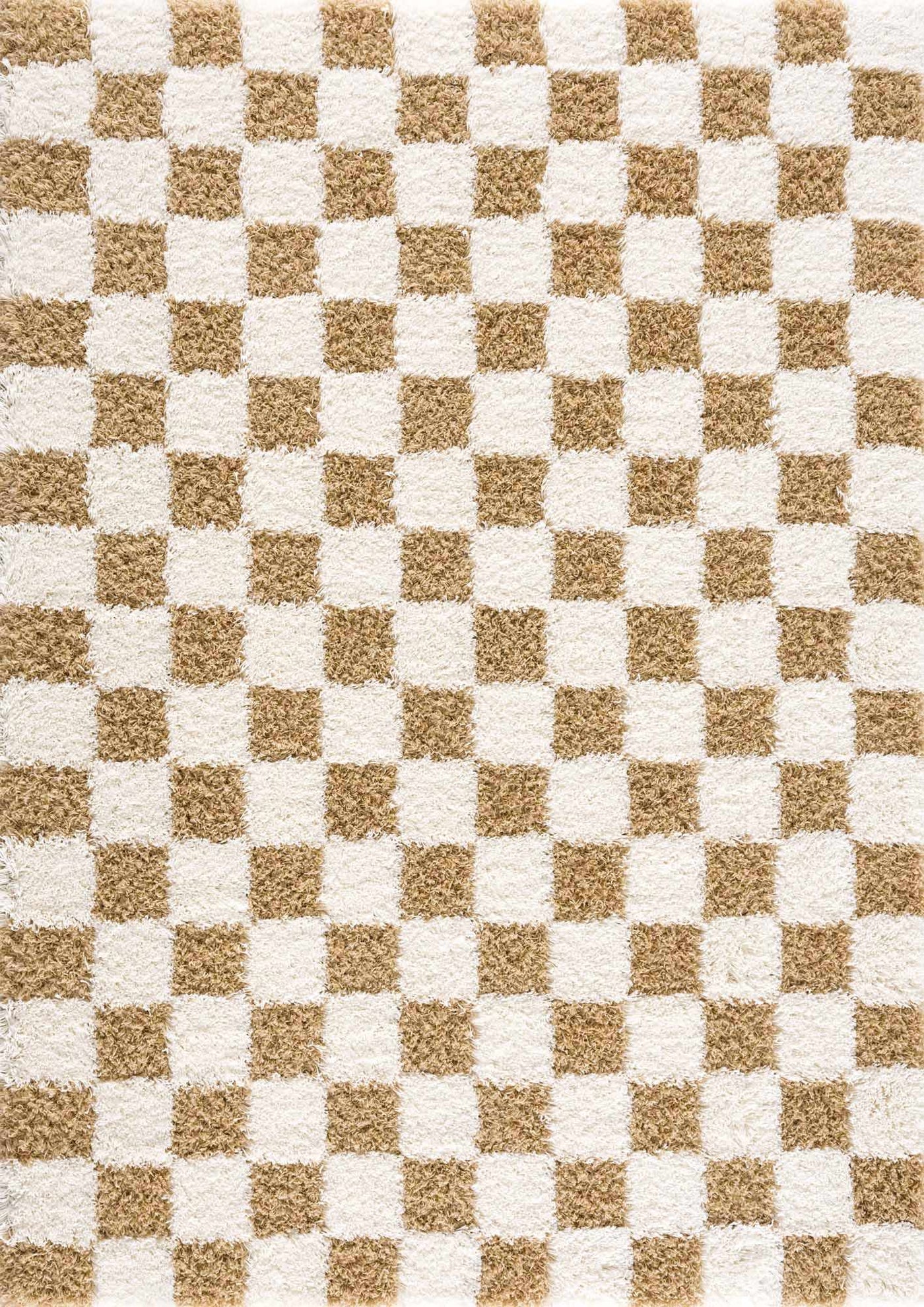 Atira Mustard Checkered Area Rug by Boutique Rugs