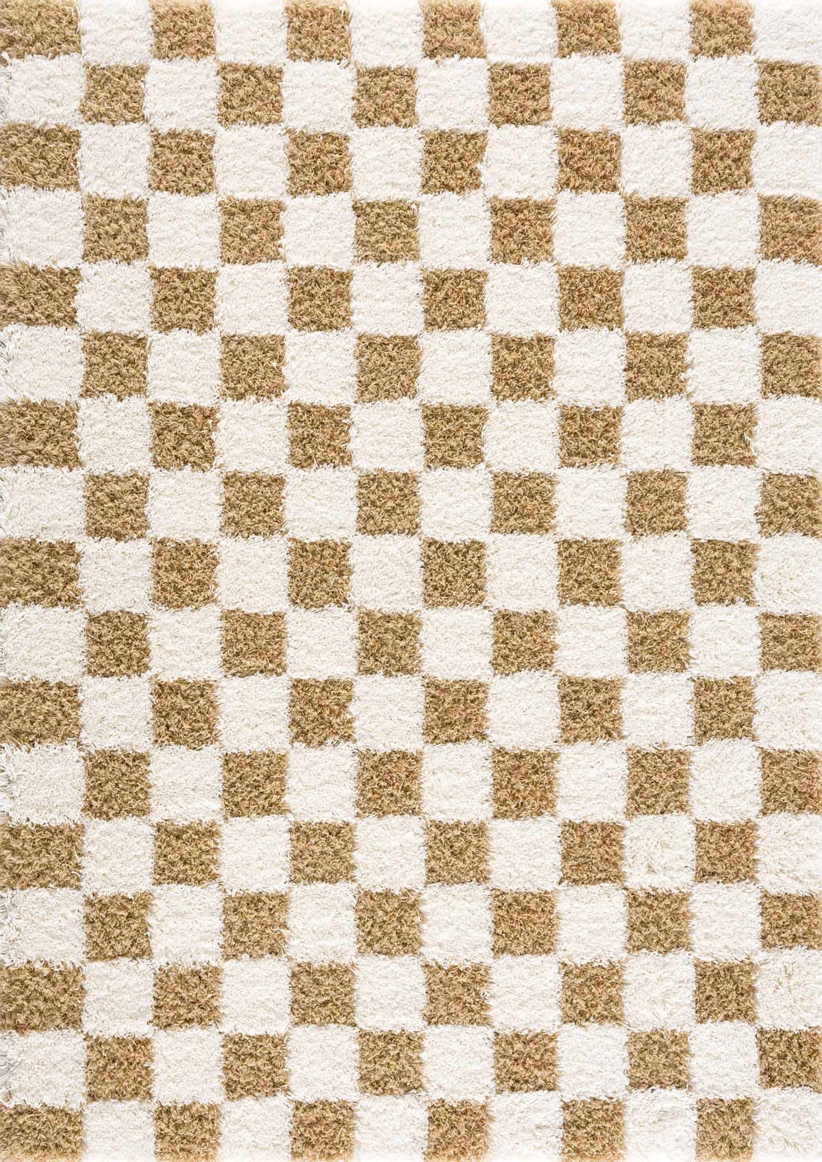 Atira Mustard Checkered Area Rug by Hauteloom
