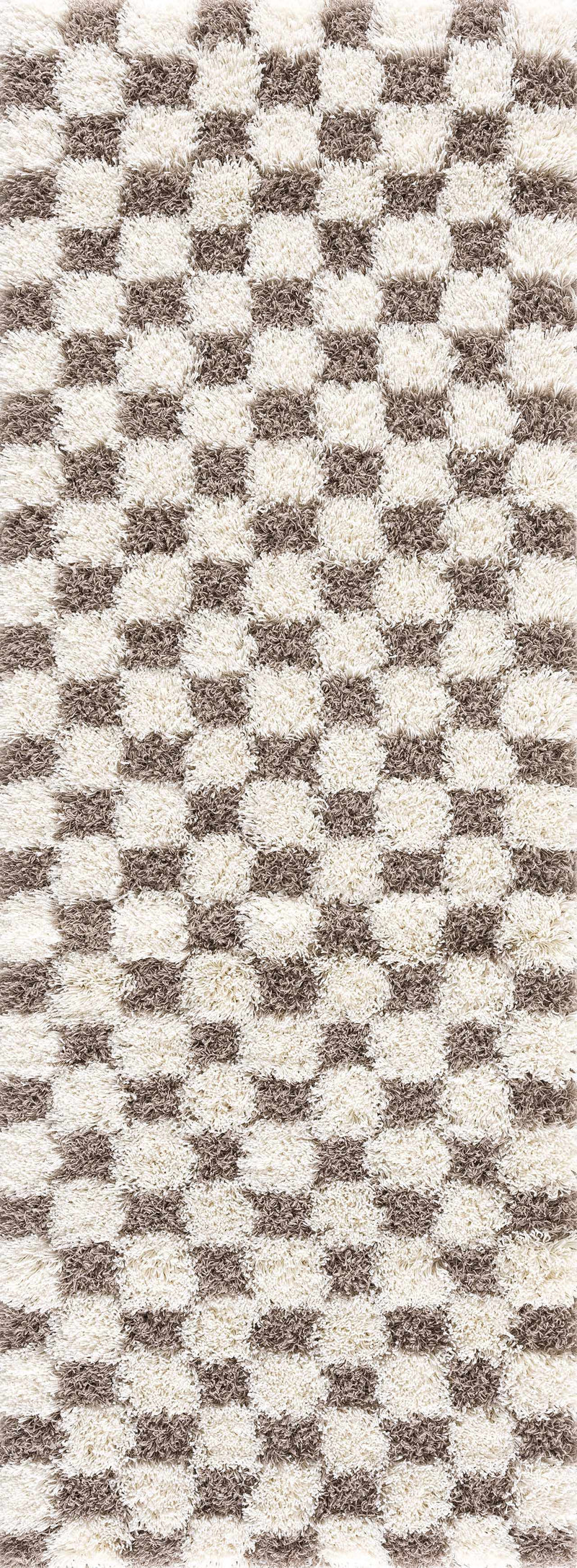 Atira Brown Checkered Area Rug by Hauteloom