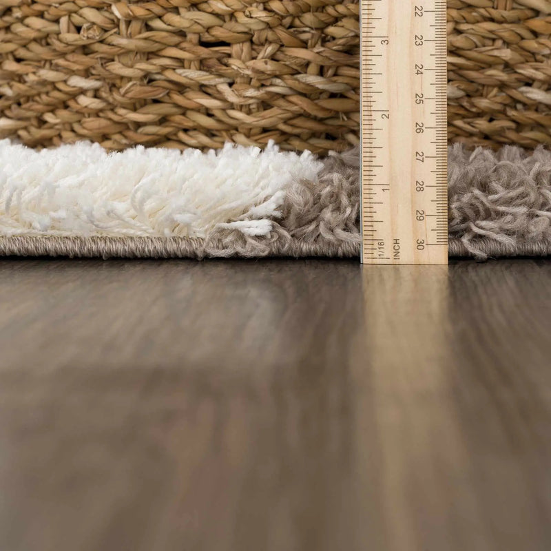 Atira Brown Checkered Area Rug by Boutique Rugs