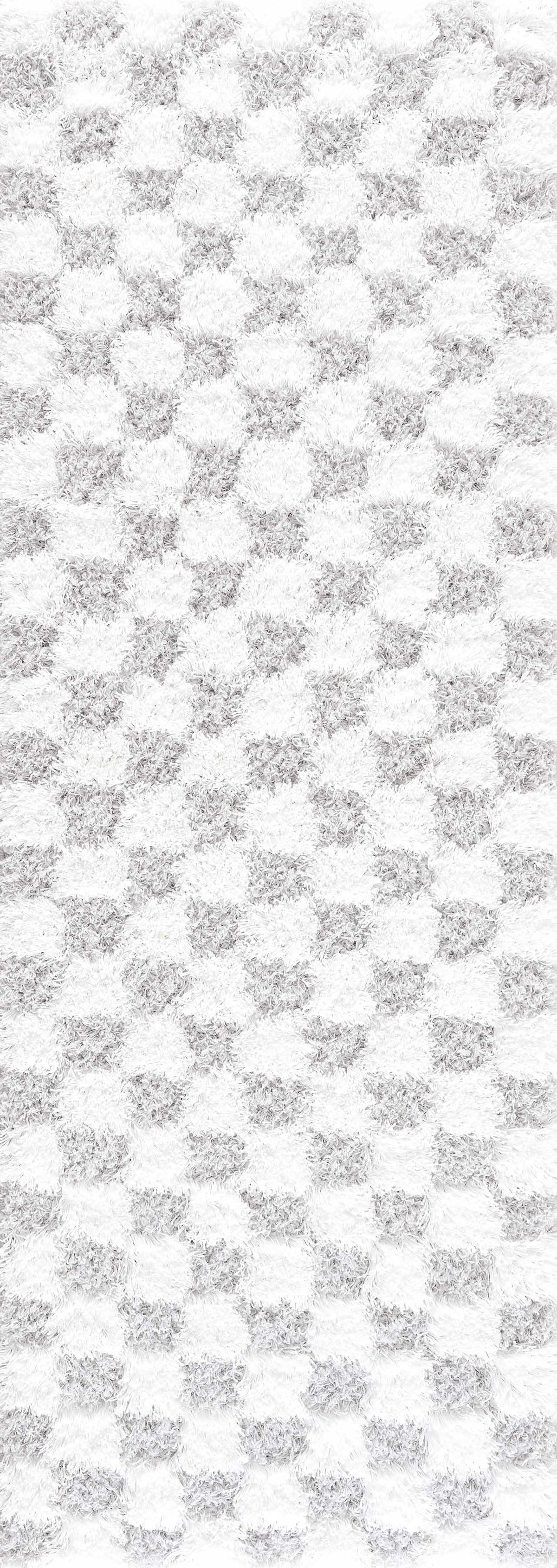 Atira Gray Checkered Area Rug by Hauteloom