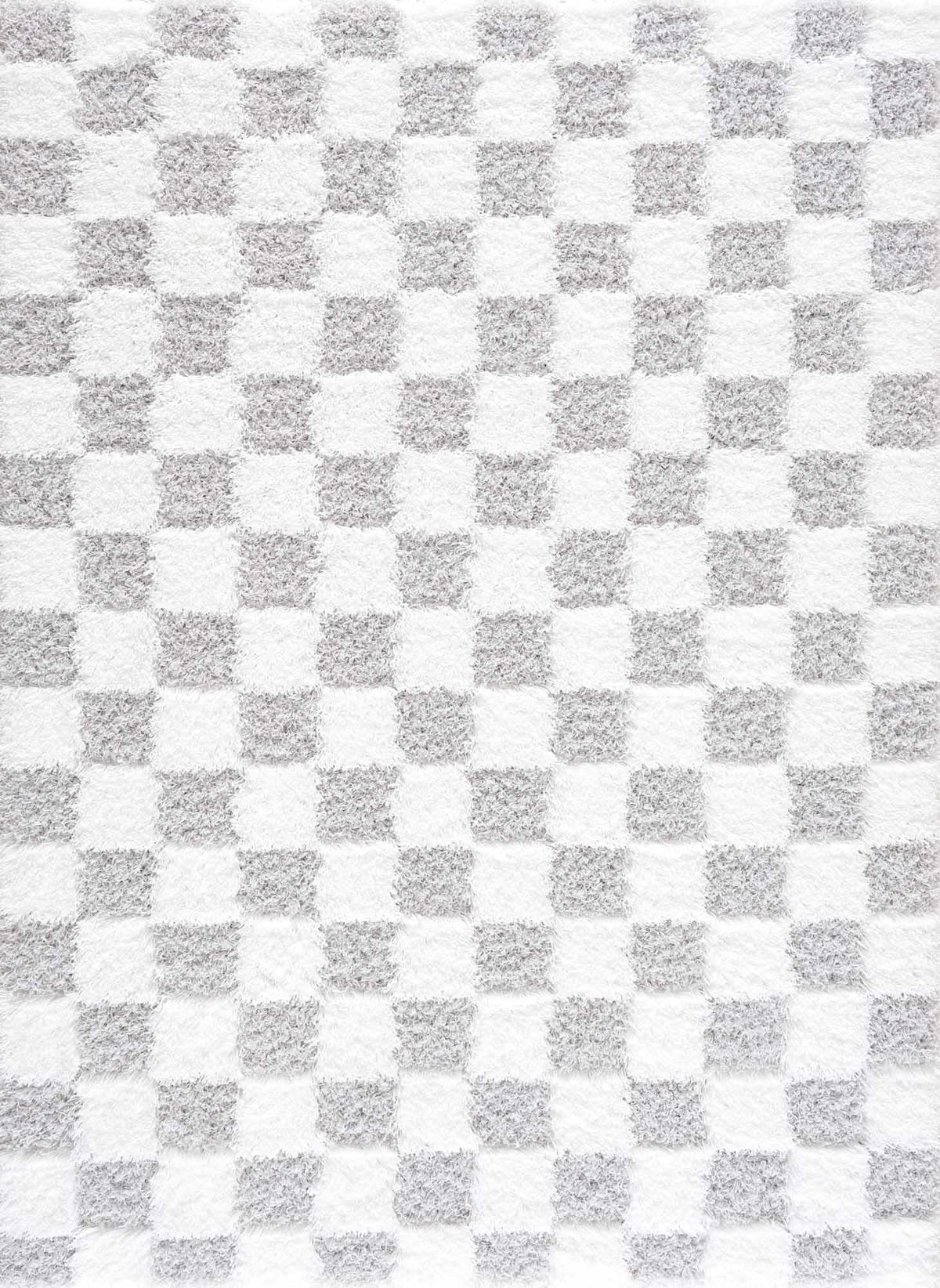 Atira Gray Checkered Area Rug by Hauteloom