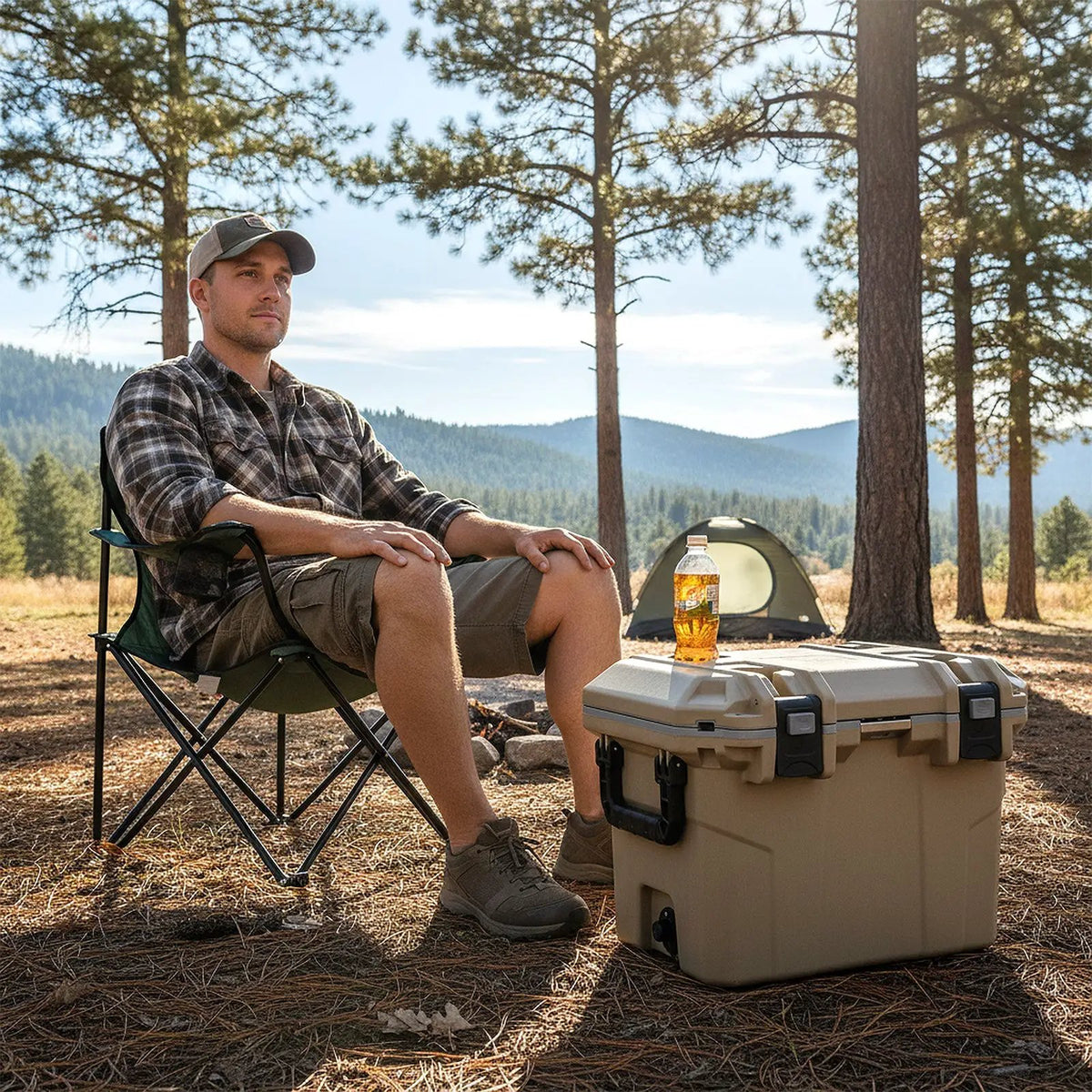 Ultra-Light Injection Molded Cooler 53 QT Hard Ice Chest by DirectDeals