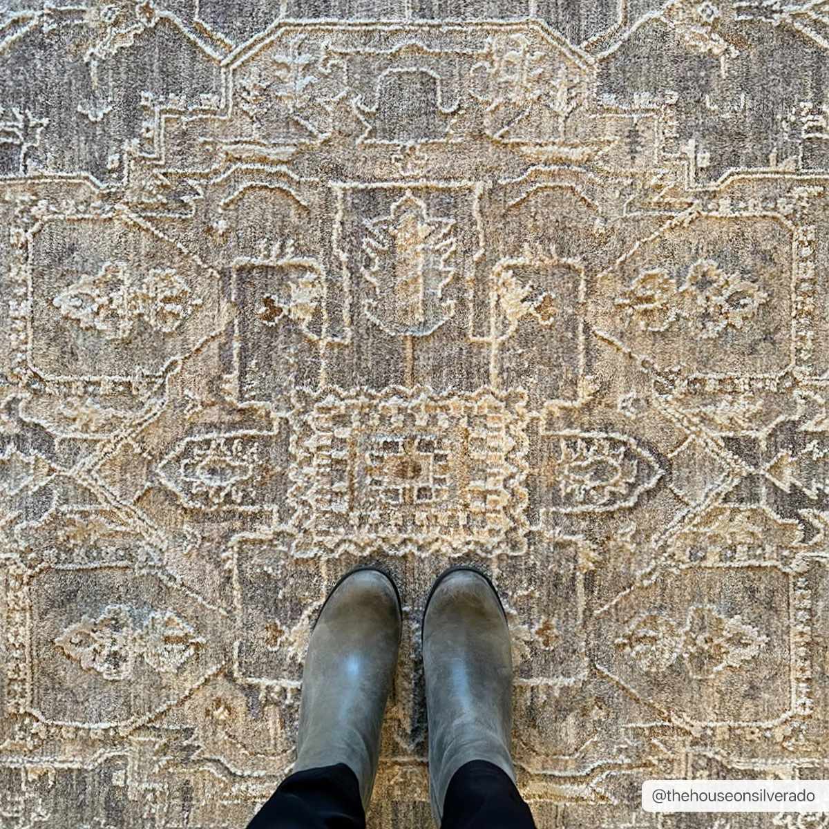 Ulubey Distressed Gray Thick Luxe Area Rug by Boutique Rugs