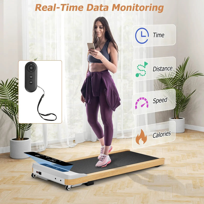 Under Desk Treadmill with Remote Control and LED Display for Home Office by DirectDeals