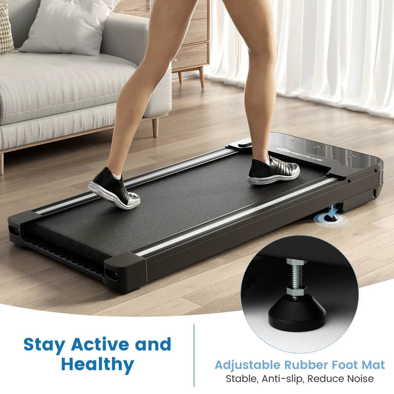 Under Desk Walking Pad Treadmill with Touchable LED Display by DirectDeals