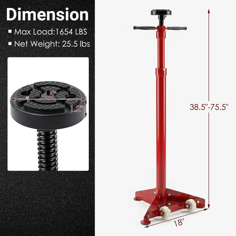Underhoist Support Stand with Adjustable Height 38.5-75.5 Inch by DirectDeals