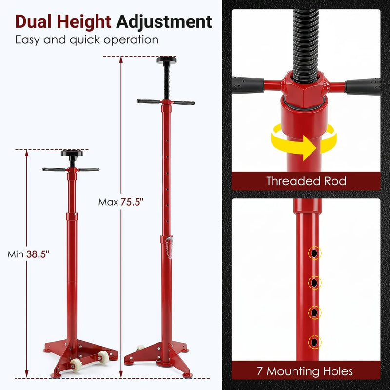 Underhoist Support Stand with Adjustable Height 38.5-75.5 Inch by DirectDeals