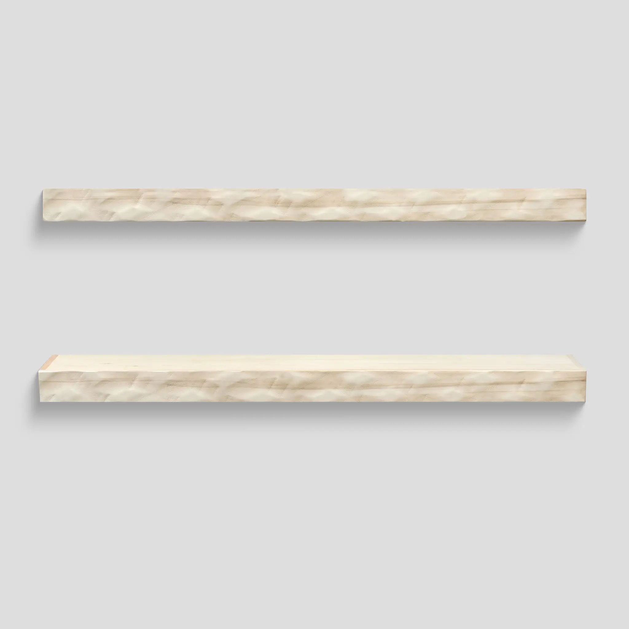 Hewn Floating Kitchen Shelf – Real Wood by Dogberrycollections