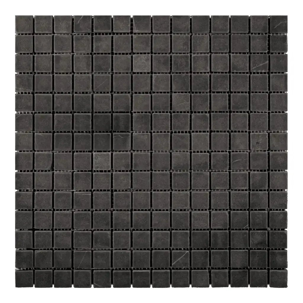 Eastern Black 12x12 Honed Square Marble Mosaic Tile (5 pack, 5 sq ft/case) by Apollo Tile
