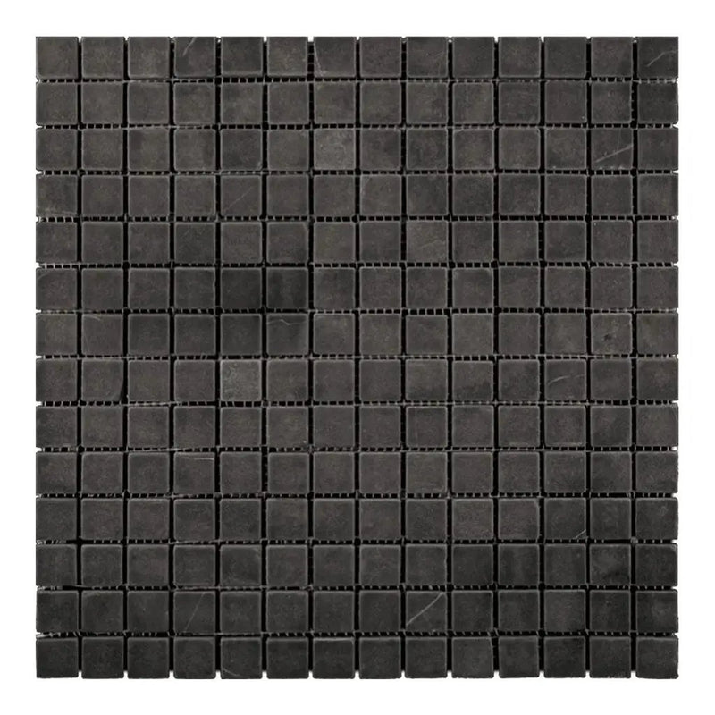 Eastern Black 12x12 Honed Square Marble Mosaic Tile (5 pack, 5 sq ft/case) by Apollo Tile