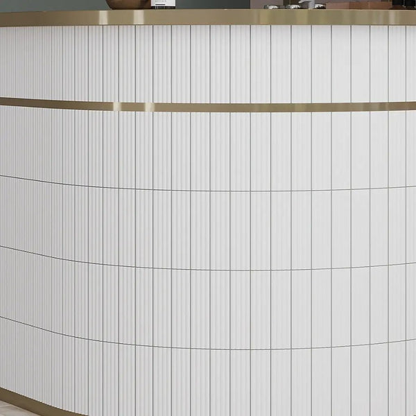 White 2x8 Matte Ceramic Subway Deco Tile (38 pack, 4.1 sq ft/case)