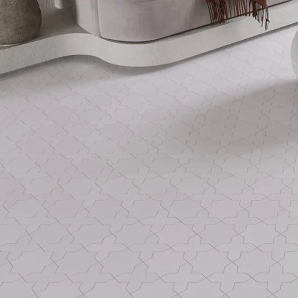Pure White 5x5 Matte Cross Porcelain Tile (34 pack, 5.31 sq ft/case)