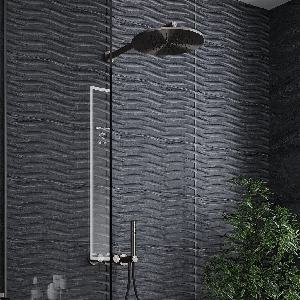 Coal Black 12x24 Matte Field Porcelain Tile (5 pack, 10.763 sq ft/case) by Apollo Tile