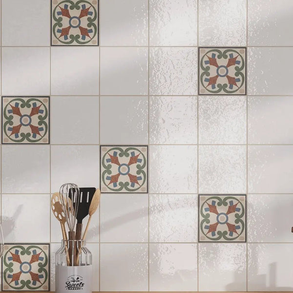 Pearl White 6x6 Glossy Square Porcelain Tile (19 pack, 4.65 sq ft/case)