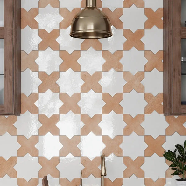 Terracotta 7x7 Matte Cross Porcelain Tile (16 pack, 5.6 sq ft/case)