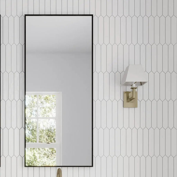 Cotton White 2x10 Matte Picket Ceramic Tile (23 pack, 2.37 sq ft/case)
