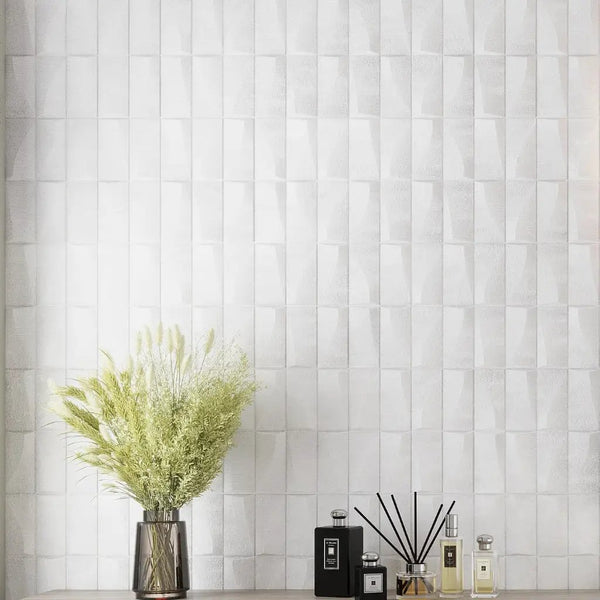 White 12x36 Matte Ceramic Large Format Tile (4 pack, 11.63 sq ft/case)