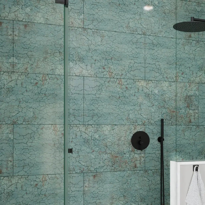 Viridian Green 18x48 Textured Ceramic Large Format Tile (3 pack, 17.23 sq ft/case) by Apollo Tile
