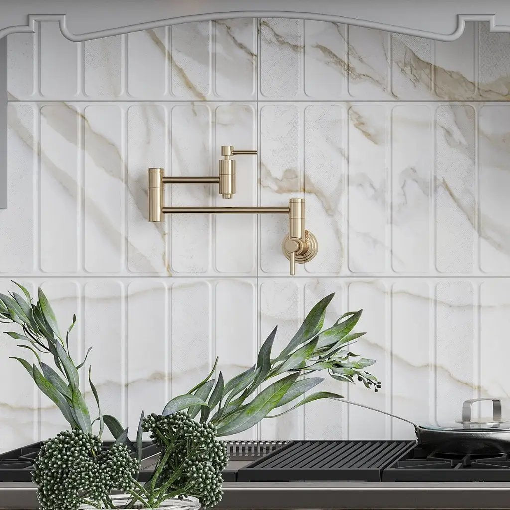 White Gray 16x48 Matte Ceramic Large Format Tile (3 pack, 15.5 sq ft/case) by Apollo Tile