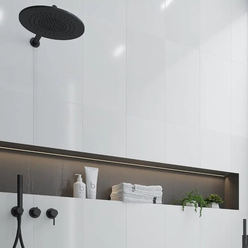White 12x24 Polished Field Thassos Marble Tile (5 pack, 10 sq ft/case) by Apollo Tile