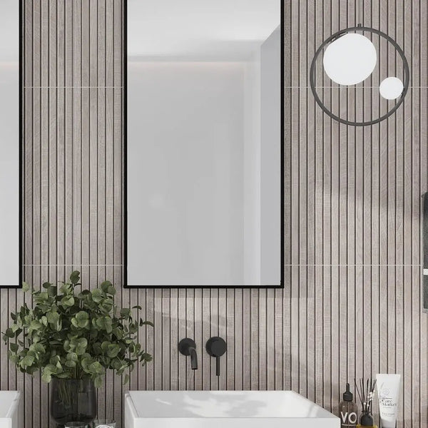 Gray 24x48 Matte Porcelain Deco Tile (2 pack,15.49 sq ft/case)