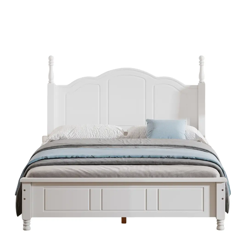 Full Size Wood Platform Bed Frame,Retro Style Platform by BLAKHOM