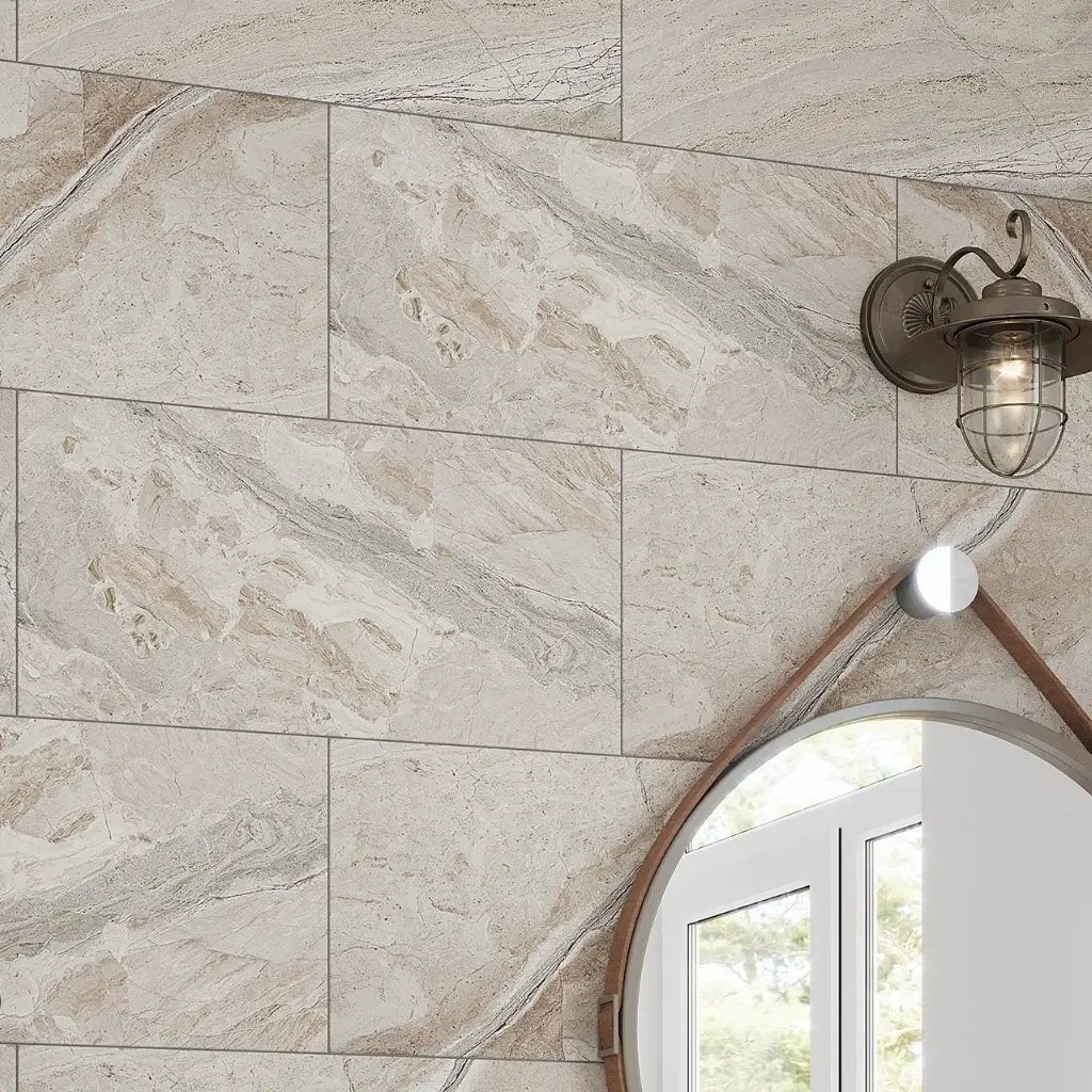 Beige 12x24 Matte Porcelain Large Format Tile (6 pack, 11.62 sq ft/case) by Apollo Tile