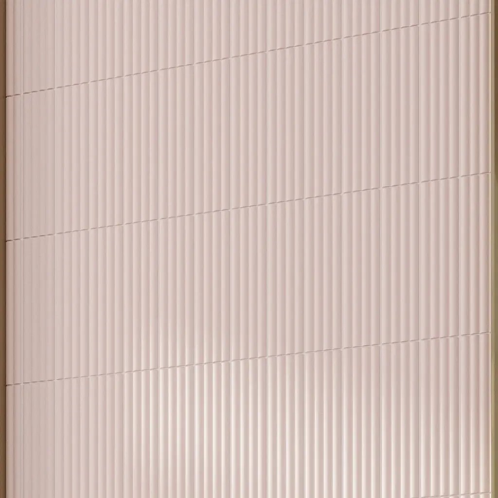 Pink 2x8 Matte Ceramic Subway Deco Tile (42 pack, 4.54 sq ft/case) by Apollo Tile