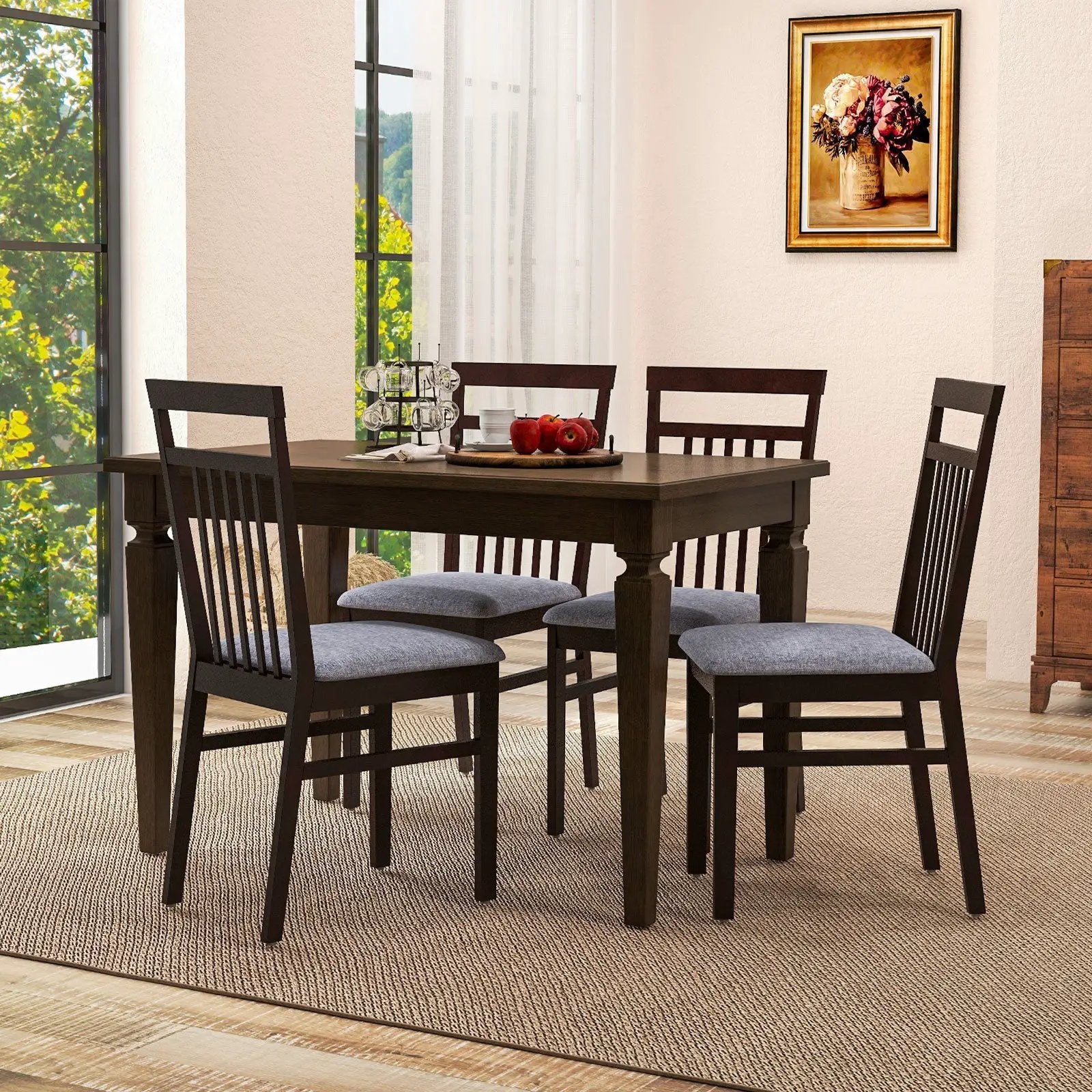 Upholstered Dining Chair Set of 2 by DirectDeals