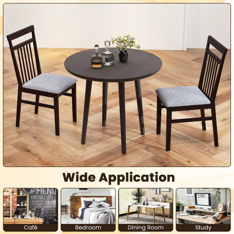 Upholstered Dining Chair Set of 2 by DirectDeals
